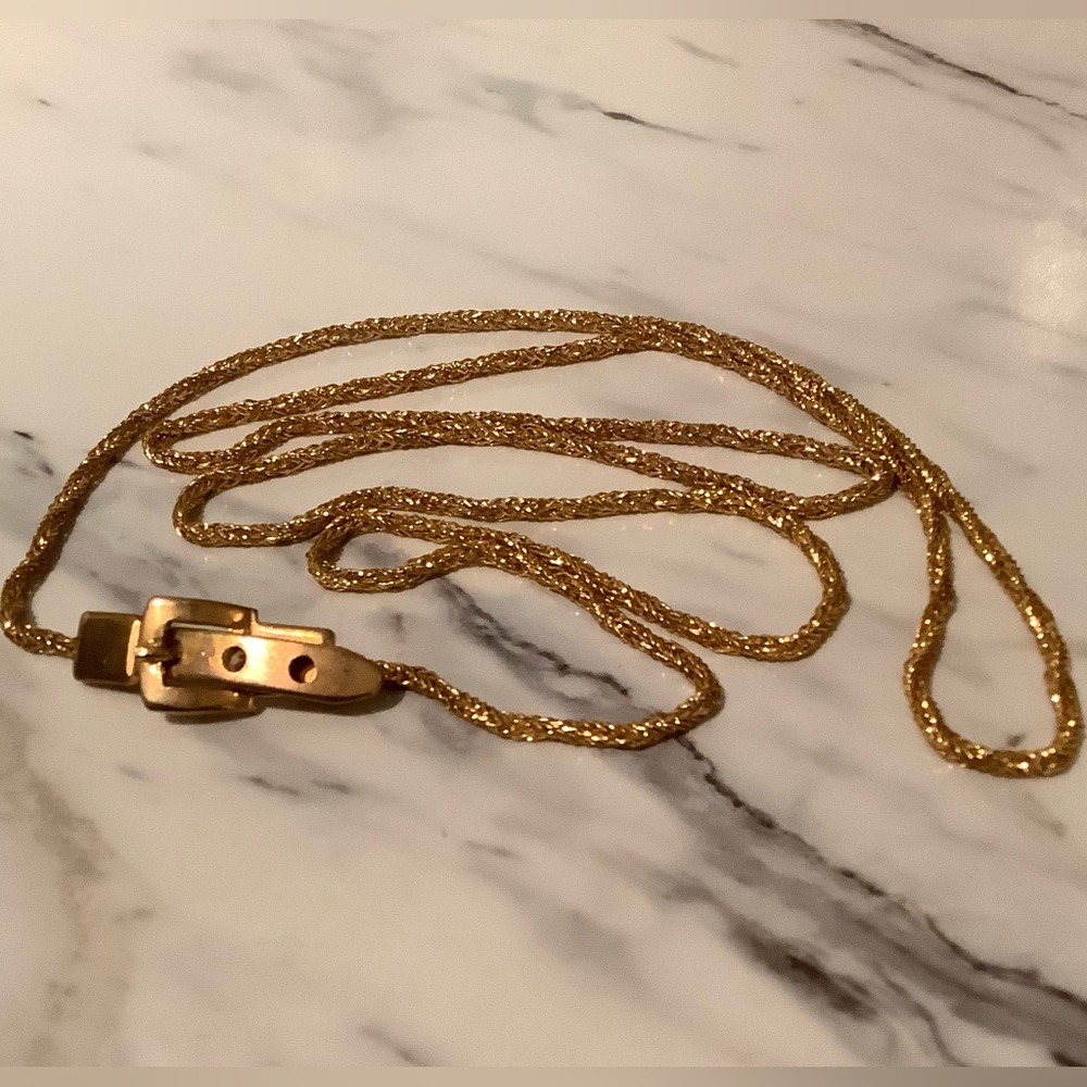 new vintage 32” belt 3 mm thick gold rope chain